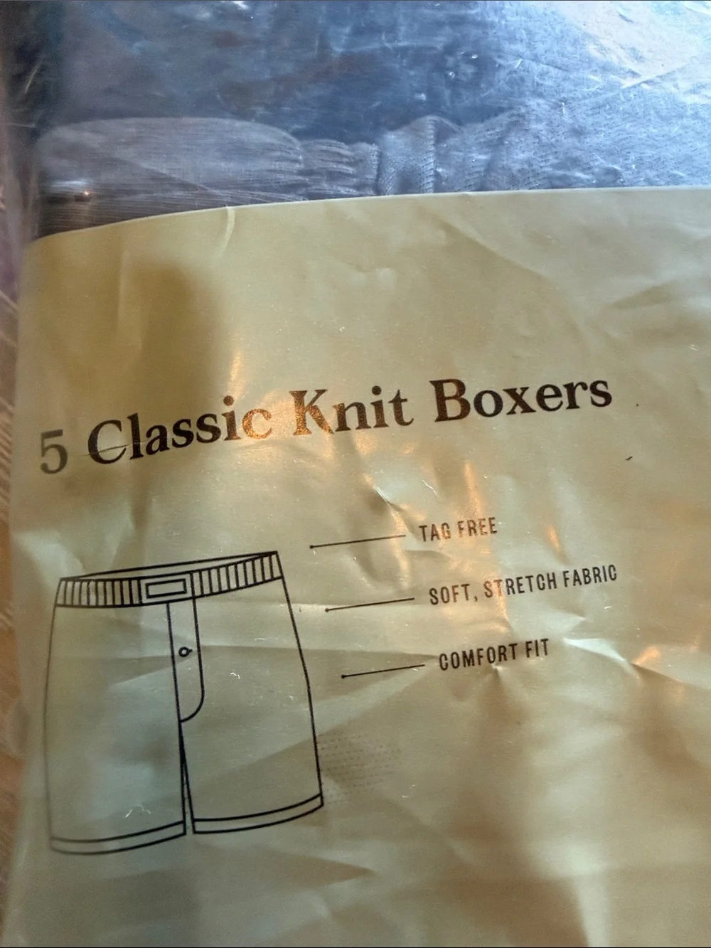 Classic Knit Boxers - Black (5 Pack)